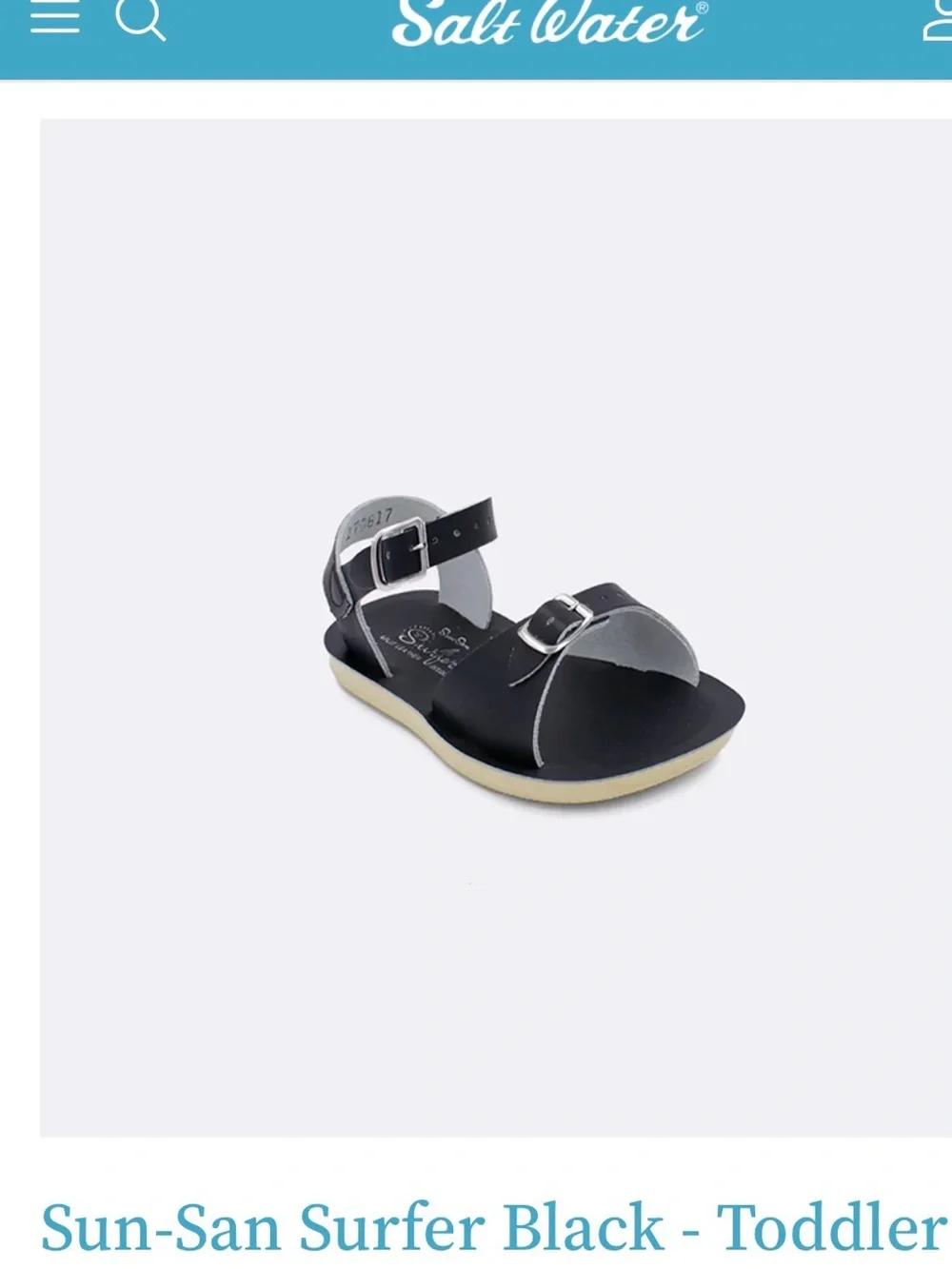 Salt Water Sandals by Hoy Navy Blue Buckle Toddler Sandals